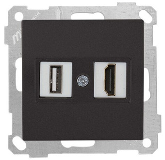 Розетка HDMI Mutlusan 2100-459-0184 (черный)