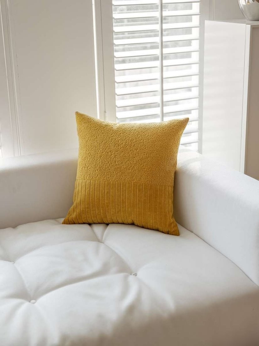 Чехол на подушку Matex Tufted Velvet ALEX-46 (желтый)