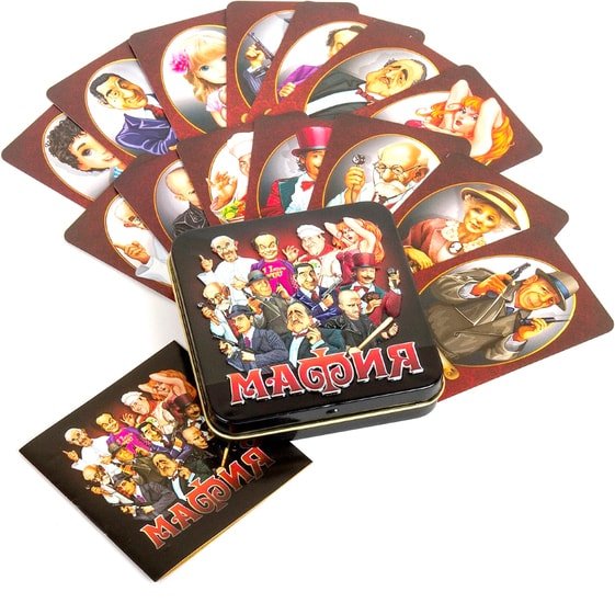 Настольная игра Десятое королевство Мафия в жестяной коробке 01947