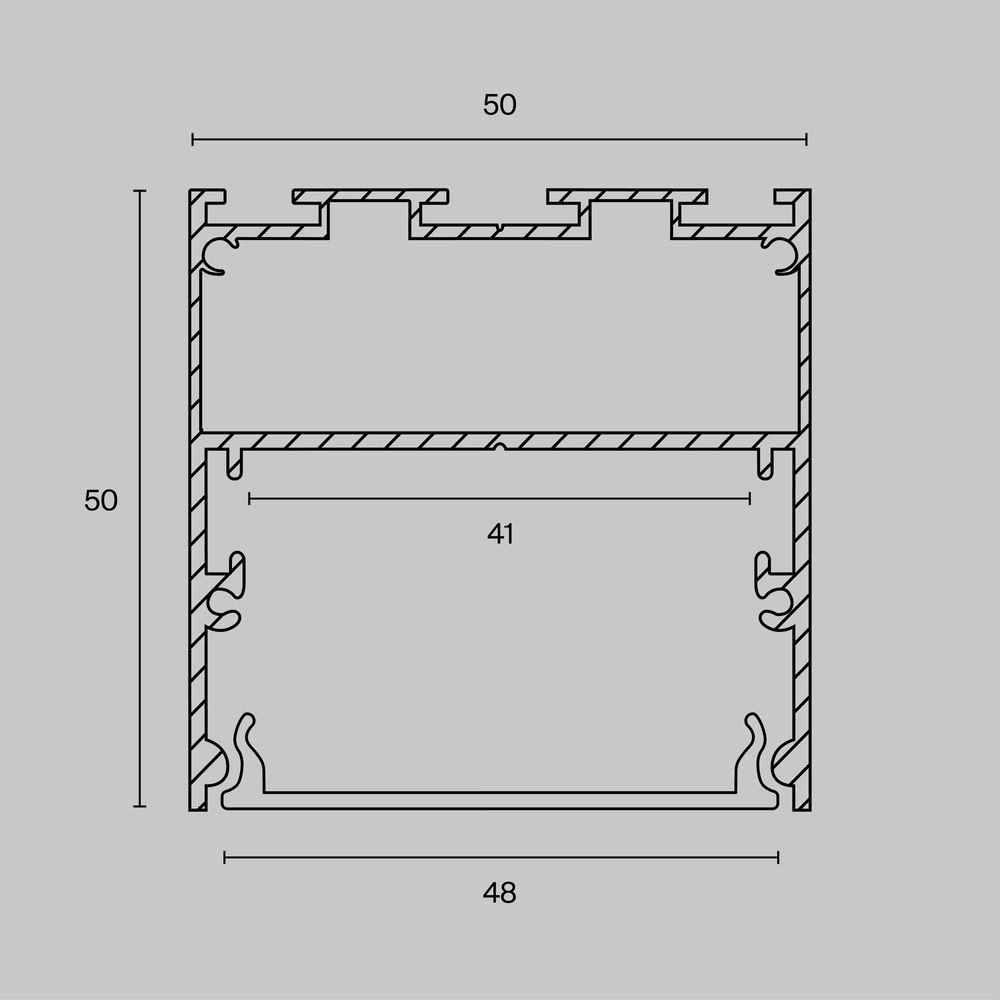 Алюминиевый профиль Maytoni Led Strip ALM-5050-S-2M