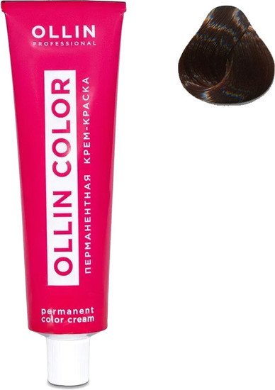 Крем-краска Ollin Professional Color перманентная 5/0 светлый шатен 60 мл