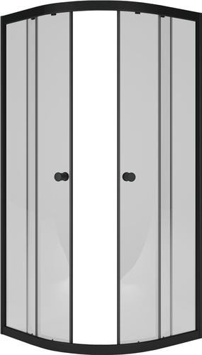 Душевой уголок Метакам Classic Black 90x90 ШПS_013572 (прозрачное стекло)