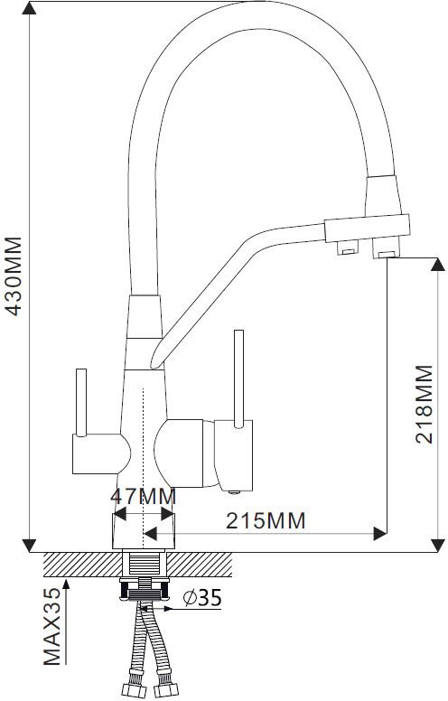 Смеситель Ekko EM4460-27