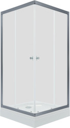 Душевой уголок Triton Вента-Блэк 80x80 (хром, с поддоном)