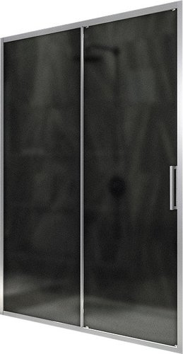 Душевая дверь MaybahGlass 195x120 MGD-1288-5 (графит матовый стекло/хром матовый)