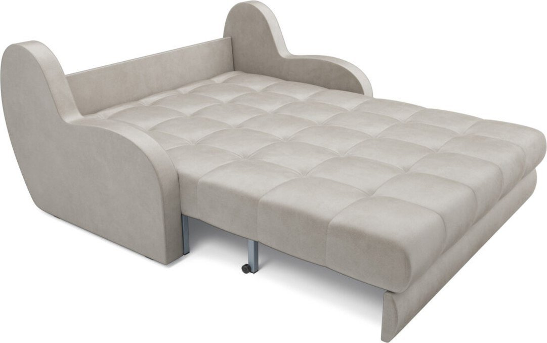 Диван Мебель-АРС Аккордеон Барон ППУ 155x200 (бархат бежевый Star Velvet 6 Light Beige)