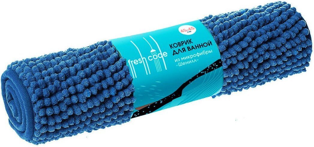 Коврик для ванной Fresh Code Шенилл 71450 (синий)