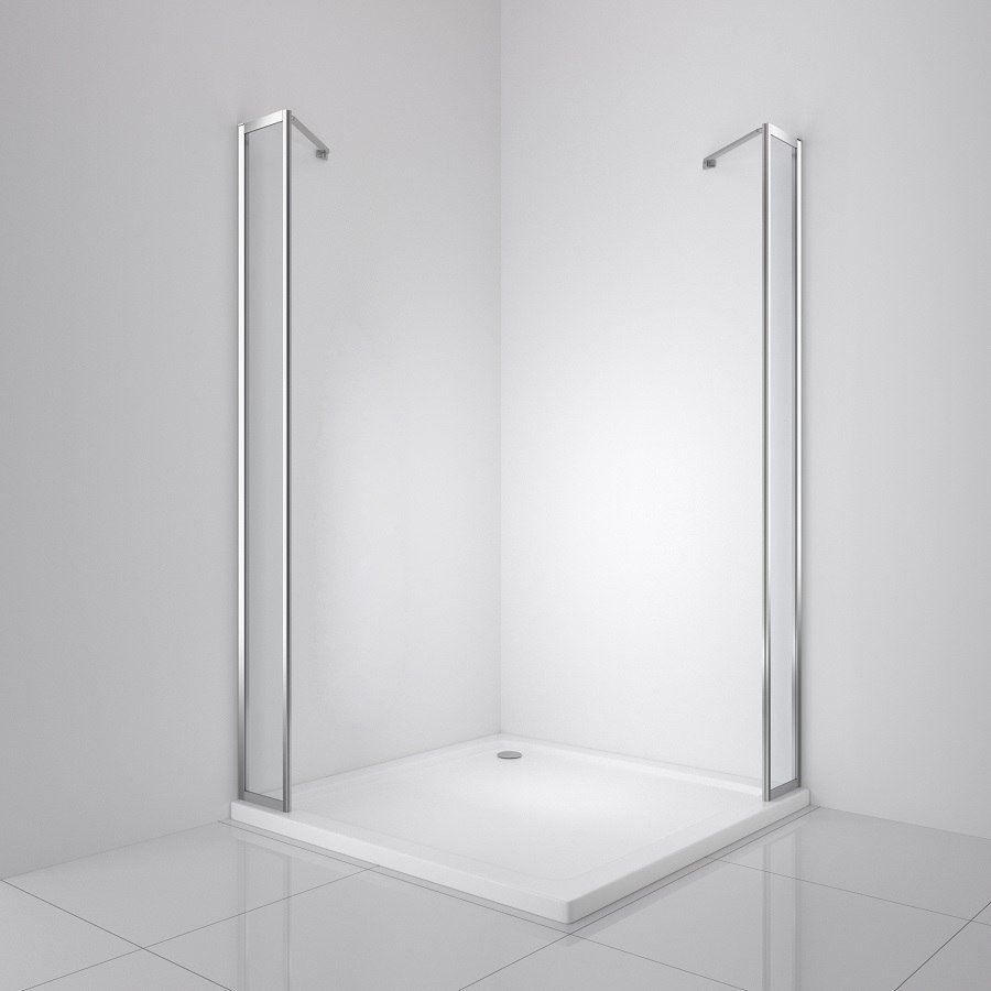 Душевая стенка BelBagno LUCE-30-FIX-C-Cr