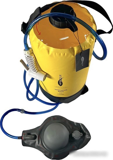 Душ походный AfishTour 10L Camp Shower Bag PVC 500D 516164 (желтый)
