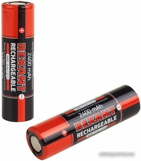 Аккумуляторы Rexant 18650 2400mAh 2шт 30-2010-05