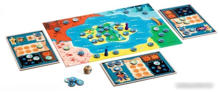 Детская настольная игра Djeco Остров Пиратов DJ08595