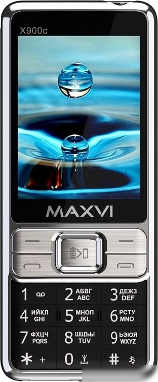 Кнопочный телефон Maxvi X900c (черный)