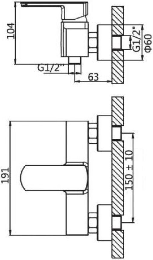 Смеситель AV Engineering AVHLN5-A096-699