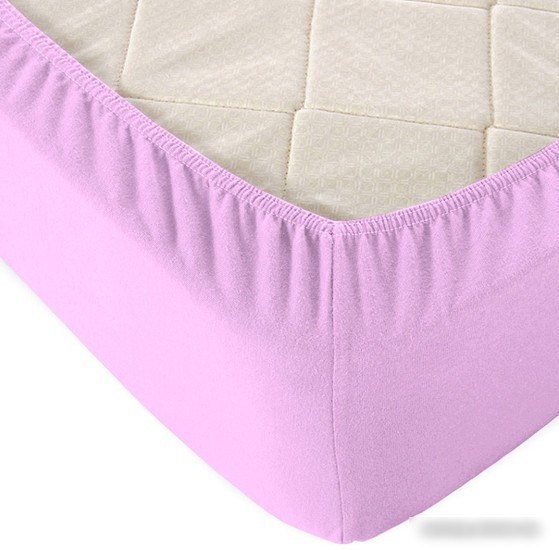 Постельное белье Alleri Трикотажная на резинке 80x200x20см (сиреневый)