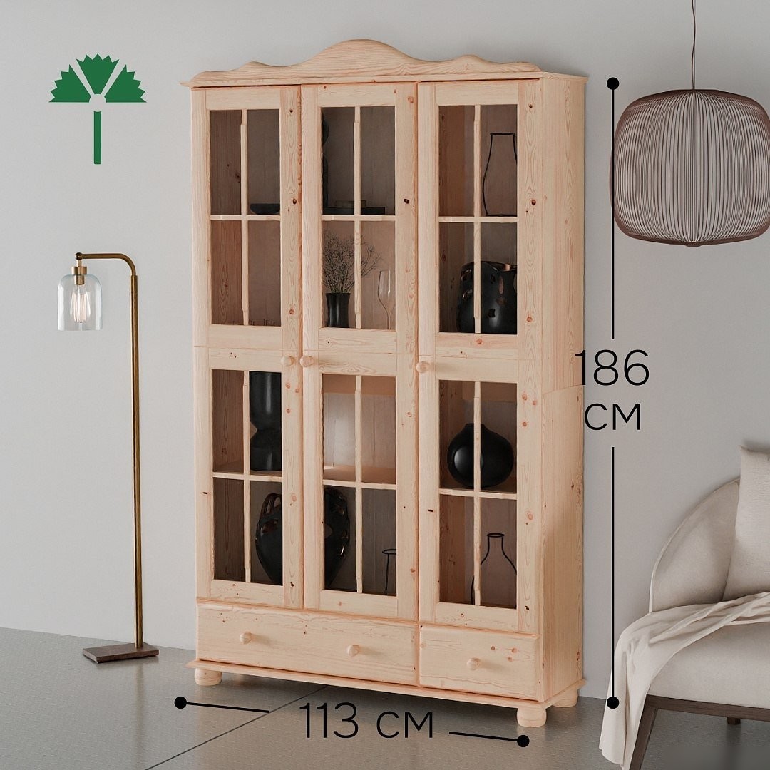 Шкаф-витрина Диприз Бритта Д.30021.7 (без отделки)
