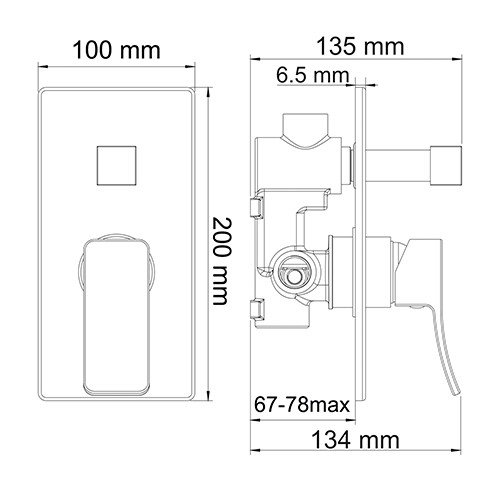 Смеситель Wasserkraft Aller 10641 (хром)