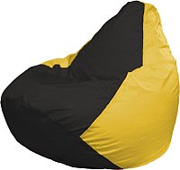 Кресло-мешок Flagman Груша Мега XXXL Г3.1-396 (черный/желтый)