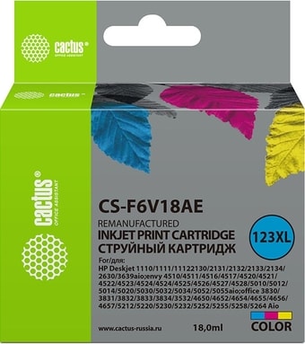 Картридж CACTUS CS-F6V18AE (аналог F6V18AE)