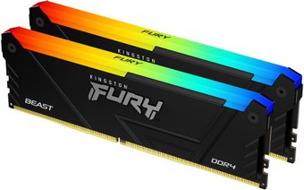 Оперативная память Kingston FURY Beast RGB 2x32ГБ DDR4 3600 МГц KF436C18BB2AK2/64