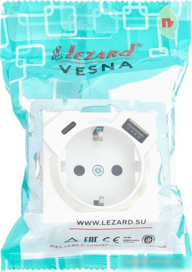 Розетка Lezard Vesna 742-3088-181TC