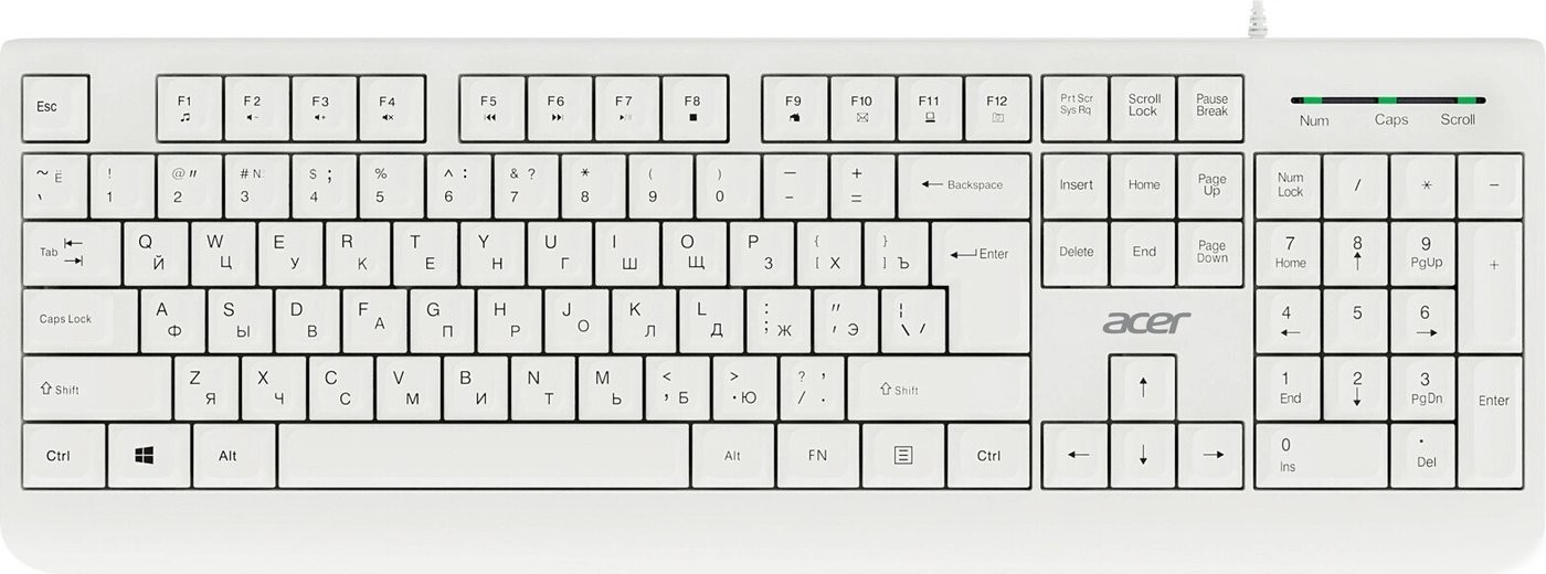 Офисный набор Acer OCC400 (белый)