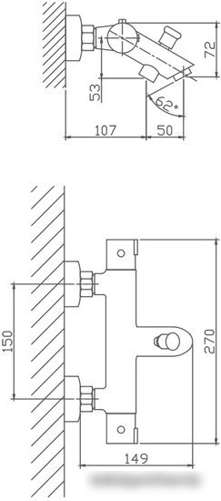 Смеситель Haiba HB60809 (хром)
