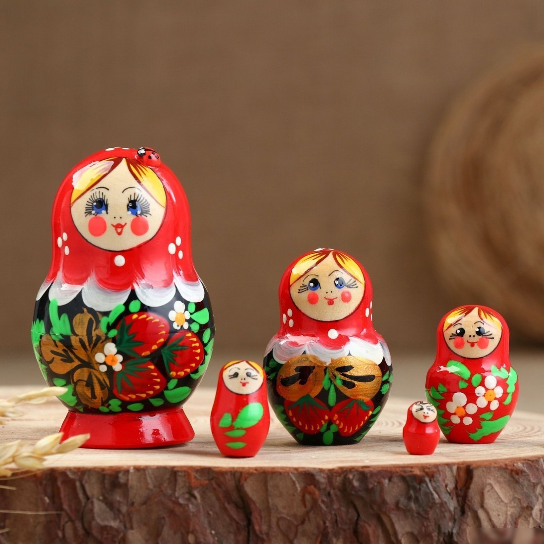 Матрешка сувенирная Sima-Land Божья коровка 3440243