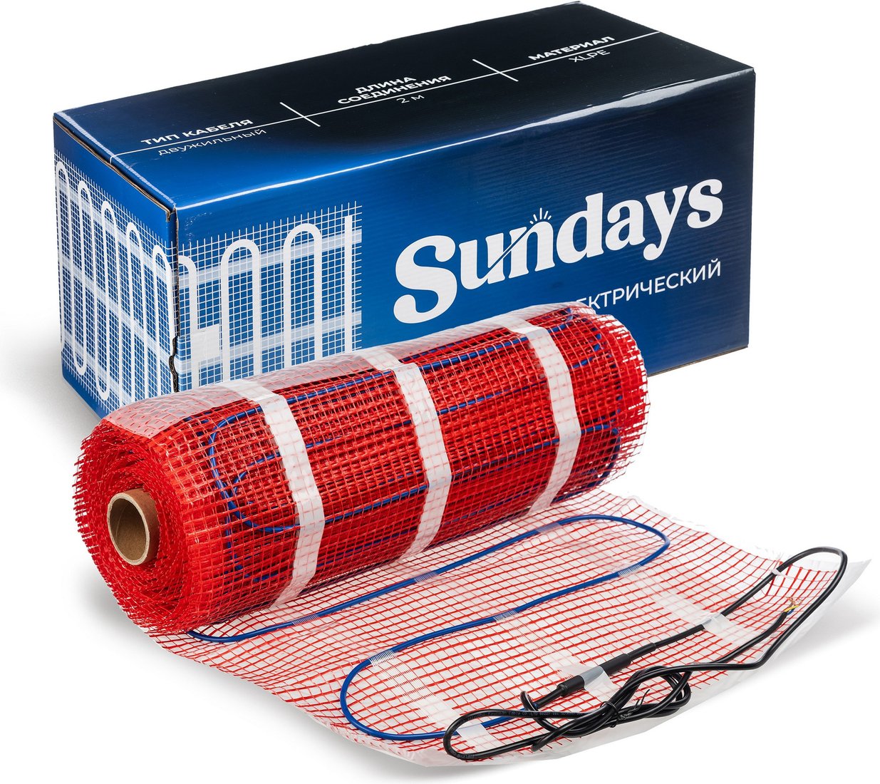 Нагревательный мат Sundays 900Вт (6м2)