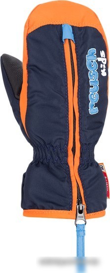 Варежки Reusch Ben Mitten 4685408-0425 (р. 0, dress blue/orange popsicle)