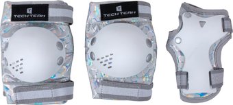Комплект защиты Tech Team Safe Fit Kids 4.0 NN013888 (L, серый)