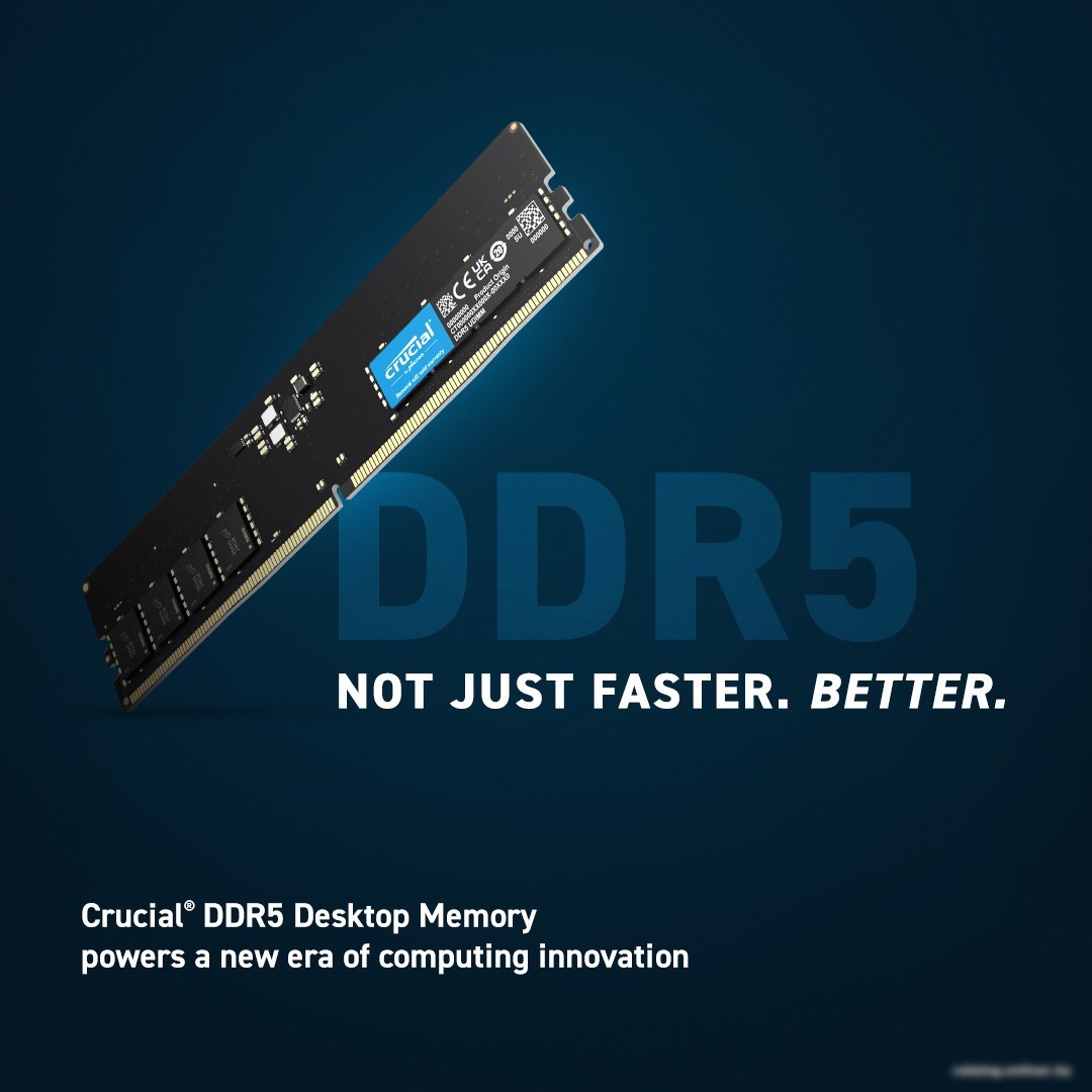 Оперативная память Crucial 16ГБ DDR5 4800 МГц CB16GU4800