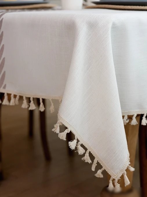 Скатерть Home One Linen Twigs 140x180 436213 (бежевый)