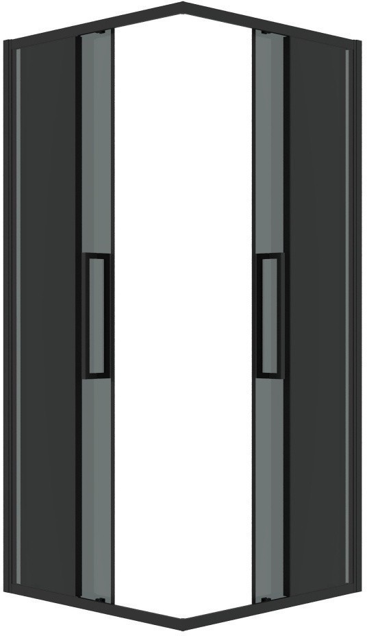 Душевой уголок Grossman Cosmo 90x90x195 300.K33.02.9090.21.10 (черный матовый/тонированное стекло)