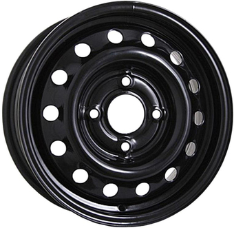 Штампованные диски Eurodisk 53A43C 14x5.5" 4x100мм DIA 60.1мм ET 43мм Black