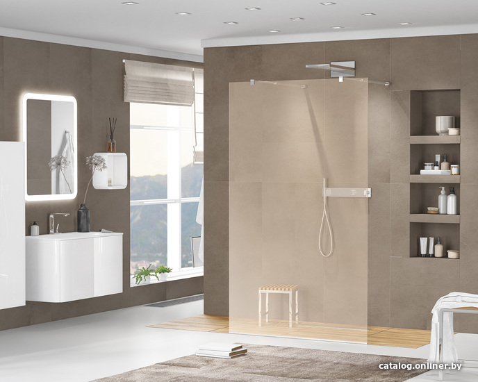 Душевая стенка Cezares LIBERTA-L-2-110-120-BR-Cr
