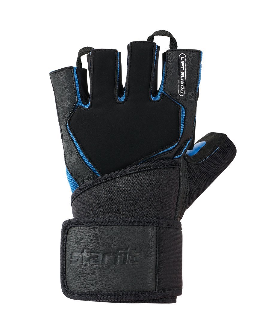 Перчатки для фитнеса Starfit WG-201 (XL, черный/синий)