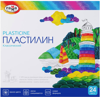 Пластилин Гамма Классический 281036 (24 цв)