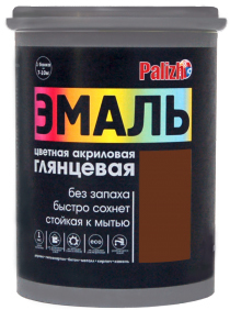 Краска Palizh Глянцевая 1 кг (темно-коричневый)