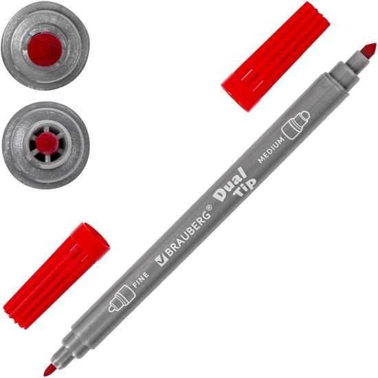 Фломастеры BRAUBERG Dual-tip 151946 (10 шт.)