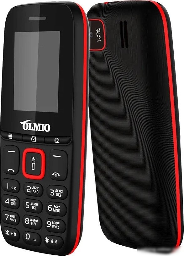 Кнопочный телефон Olmio A15 (черный)