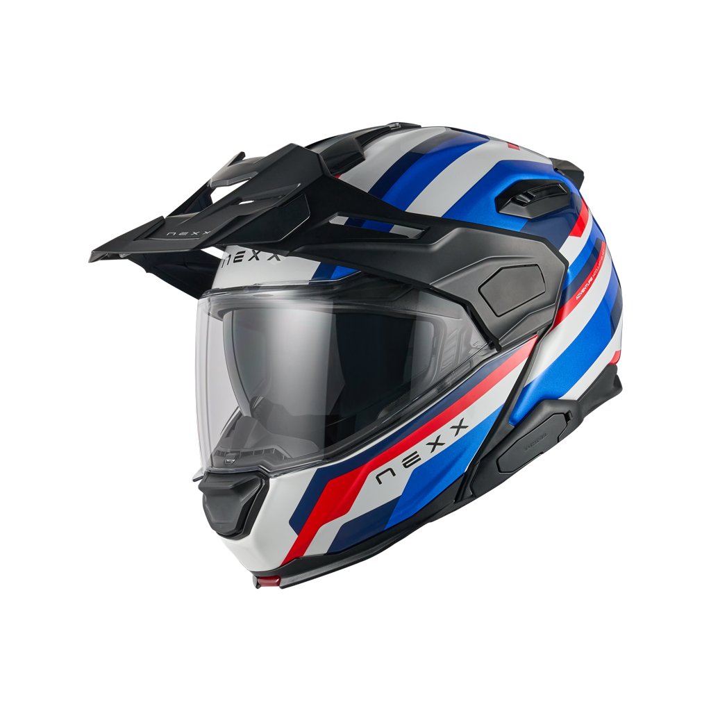 Мотошлем Nexx Helmets X.LFC Westbound (M, синий/красный)