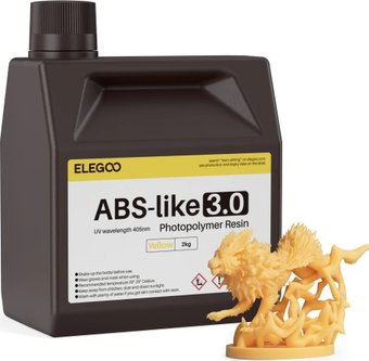 Фотополимер Elegoo ABSlike V3.0 2кг (желтый)