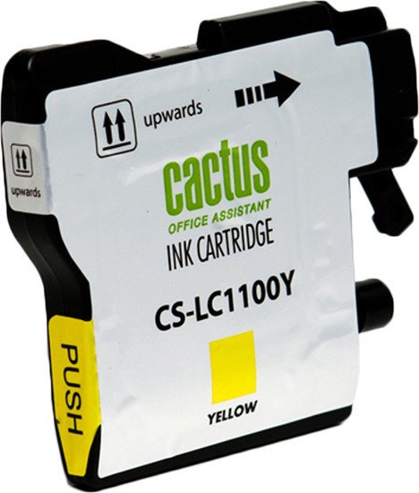 Картридж CACTUS CS-LC1100Y (аналог Brother LC1100Y)