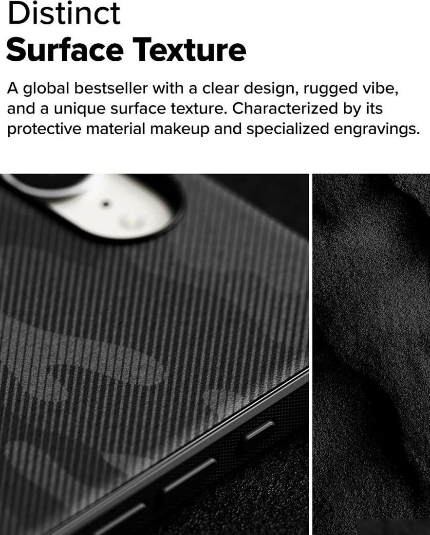 Чехол для телефона Ringke Onyx для iPhone 16e Camo Black