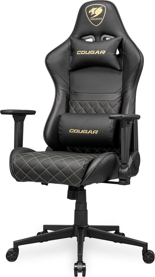 Игровое (геймерское) кресло Cougar Armor One V2 Gold (черный/золотистый)