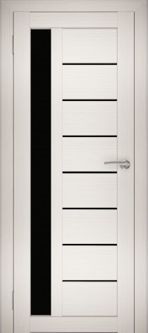 Юни Амати 4 (ч) 90x200 (эшвайт/черное стекло)