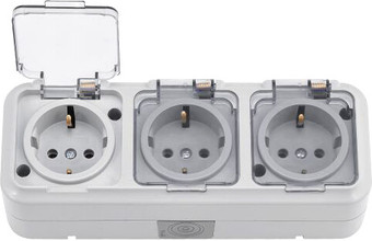 Розетка Bylectrica РА16-0132(02) (серый)
