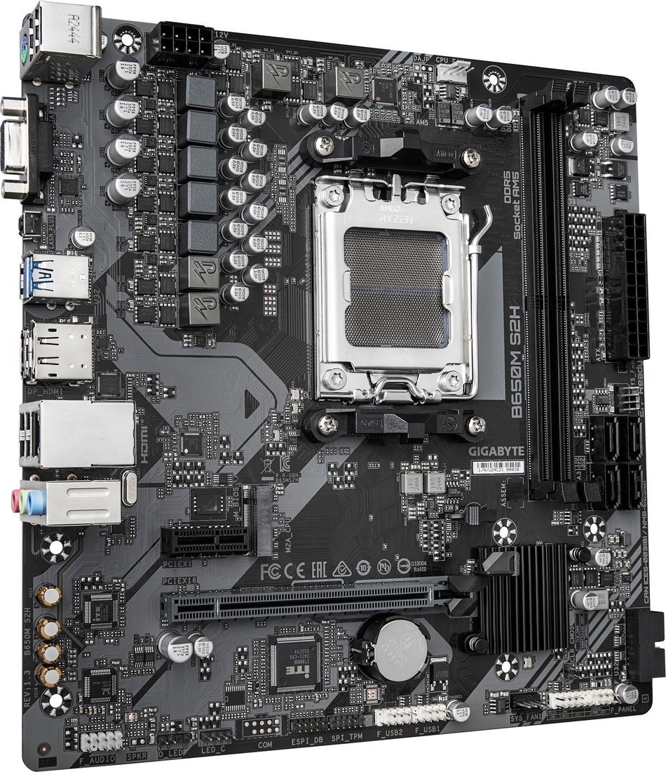 Материнская плата Gigabyte B650M S2H (rev. 1.3)