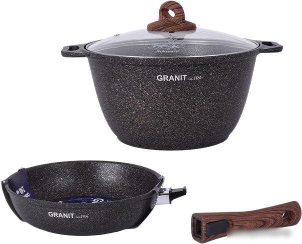 Набор кастрюль Kukmara Granit Ultra №18 нкп18го Набор кастрюль Kukmara Granit Ultra №18 нкп18го
