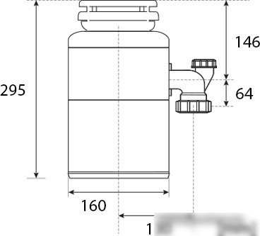 Измельчитель пищевых отходов Status Premium 100